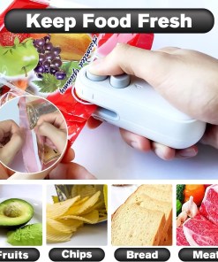 Alternative view of Portable Mini Handy Sealing Machine for Home Food Storage Vacuum Bag